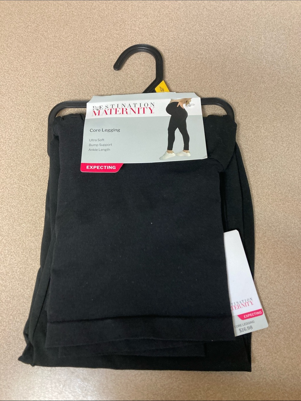 Destination Maternity Black Core Maternity Leggings
